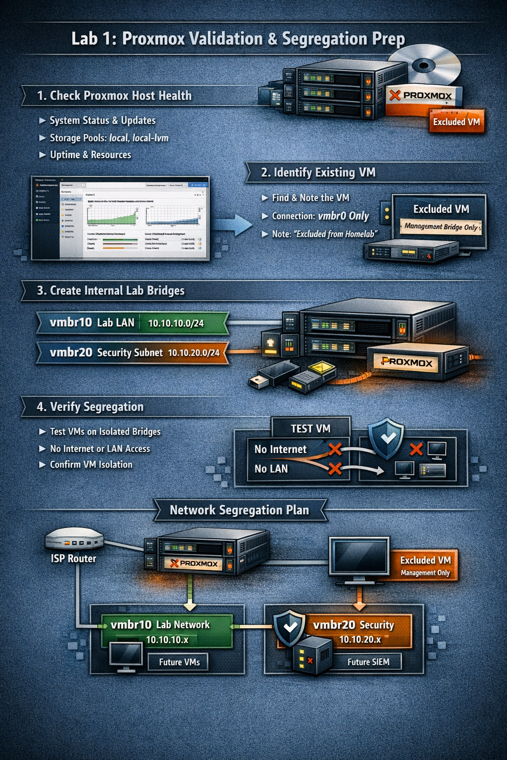 Lab 1: Proxmox Validation & Segregation Prep