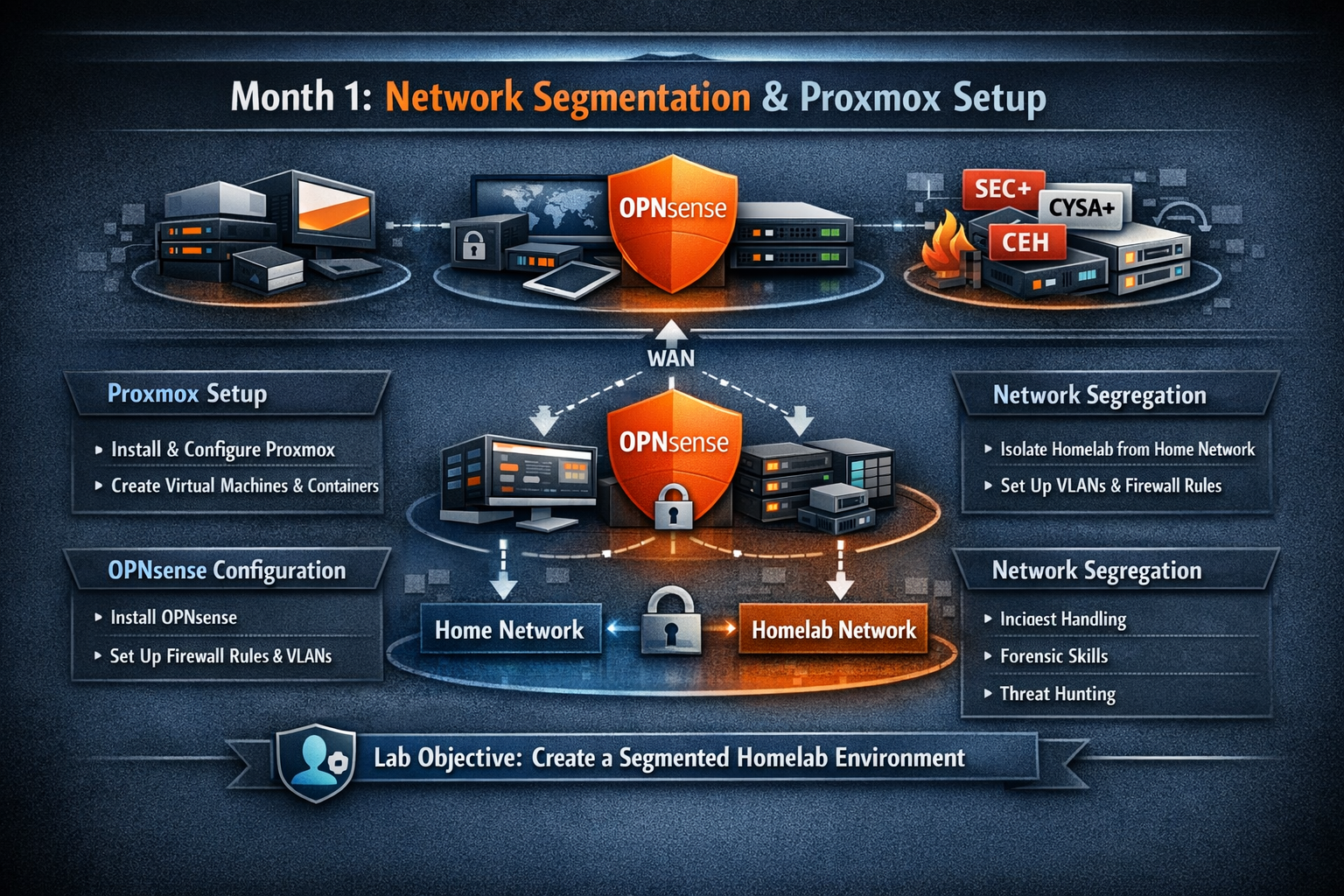 Month 1: Network Segmentation & Proxmox Setup